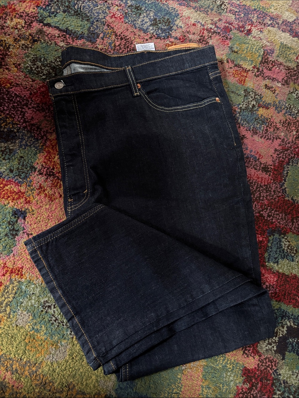 Levi's Men's Dark Indigo Straight Jeans